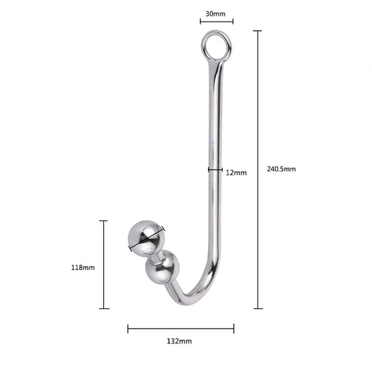 Anal Hooks Elegant Anal with Cuffs Collar Beaded 5334 and Hook 0113